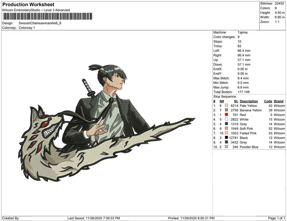 Swoosh Chainsawman Aki