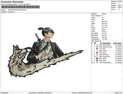 Swoosh Chainsawman Aki