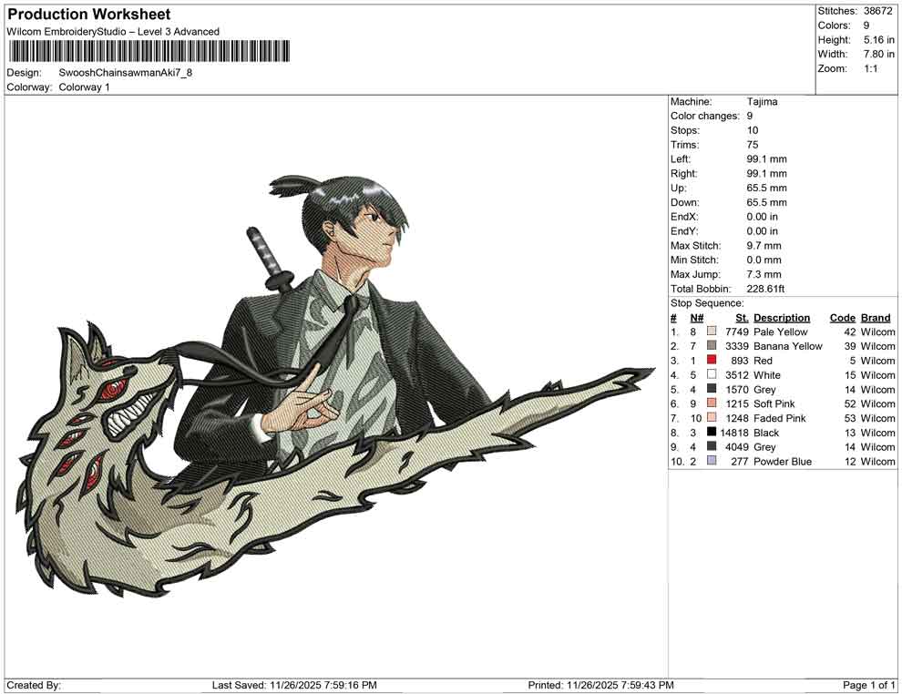 Swoosh Chainsawman Aki