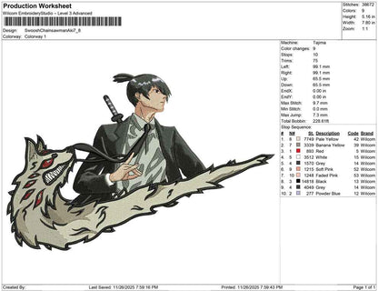 Swoosh Chainsawman Aki