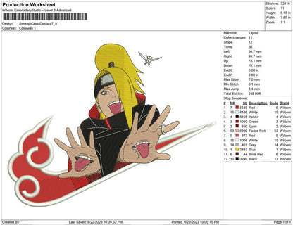 Swoosh Cloud Deidara