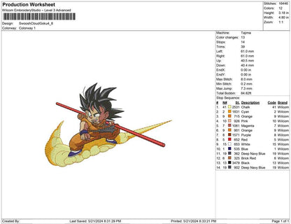 Swoosh Cloud Goku