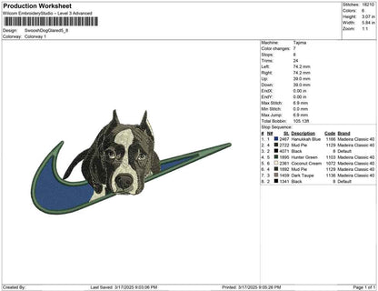 Swoosh Dog Glared