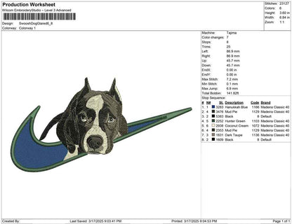 Swoosh Dog Glared