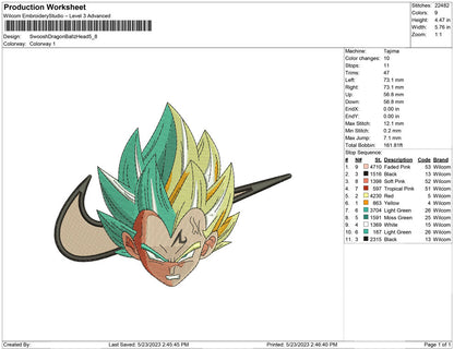 Swoosh Dragonball head