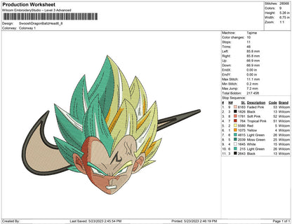 Swoosh Dragonball head