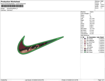 Swoosh Eye Man