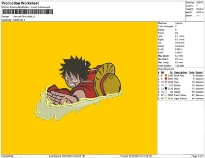 Swoosh Fire Luffy