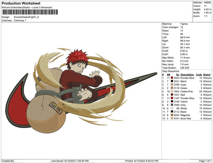 Swoosh Gaara Fight