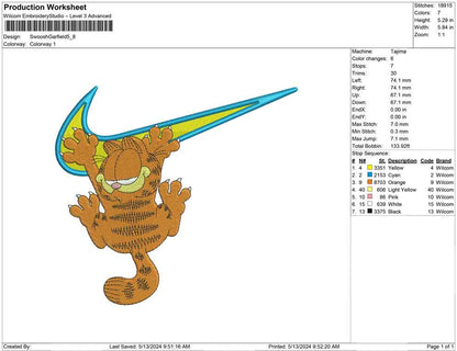 Swoosh Garfield
