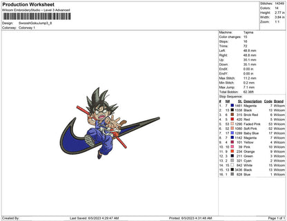 Swoosh goku  Jump