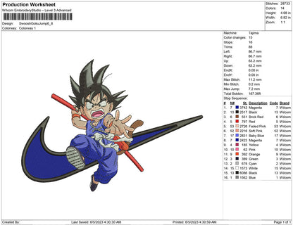 Swoosh goku  Jump