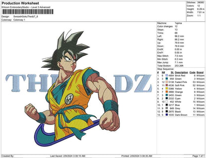 Swoosh Goku thedz