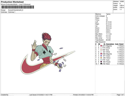 Swoosh Hisoka Card