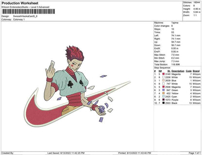 Swoosh Hisoka Card