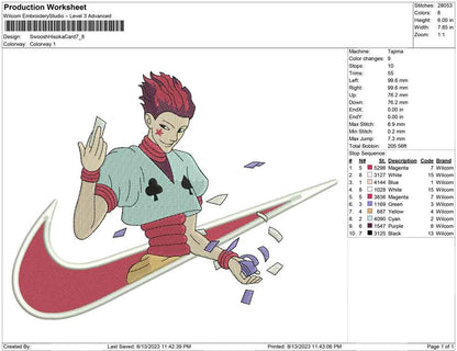 Swoosh Hisoka Card