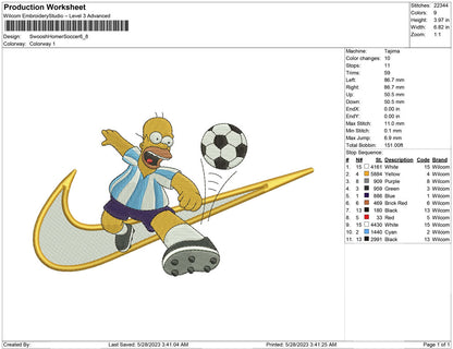 Swoosh Homer Soccer