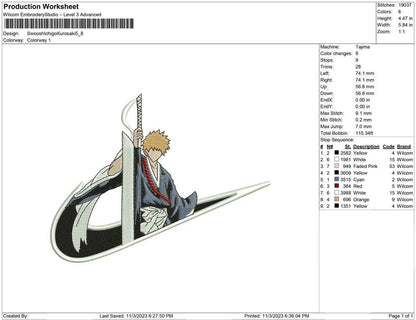 Swoosh ichigo kurosaki