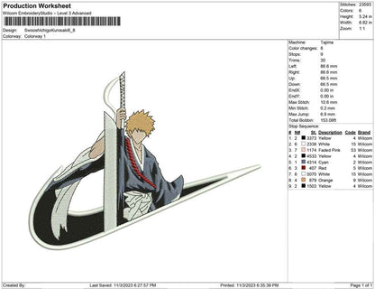 Swoosh ichigo kurosaki