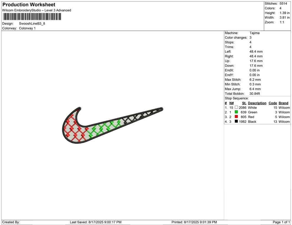 Swoosh Line B