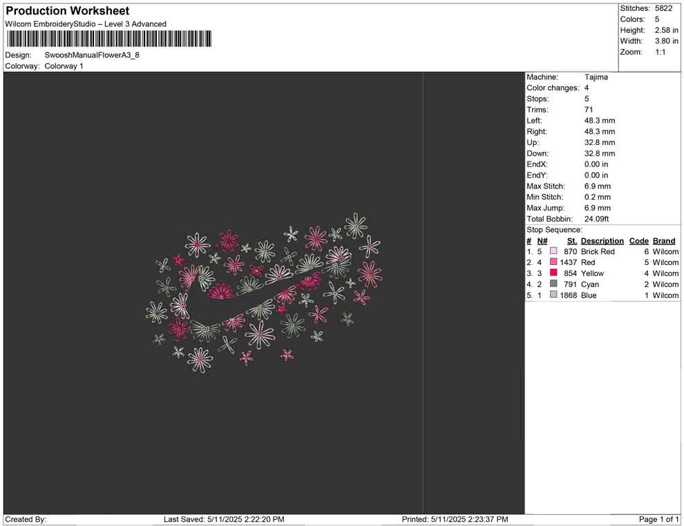 Swoosh Manual Flower A
