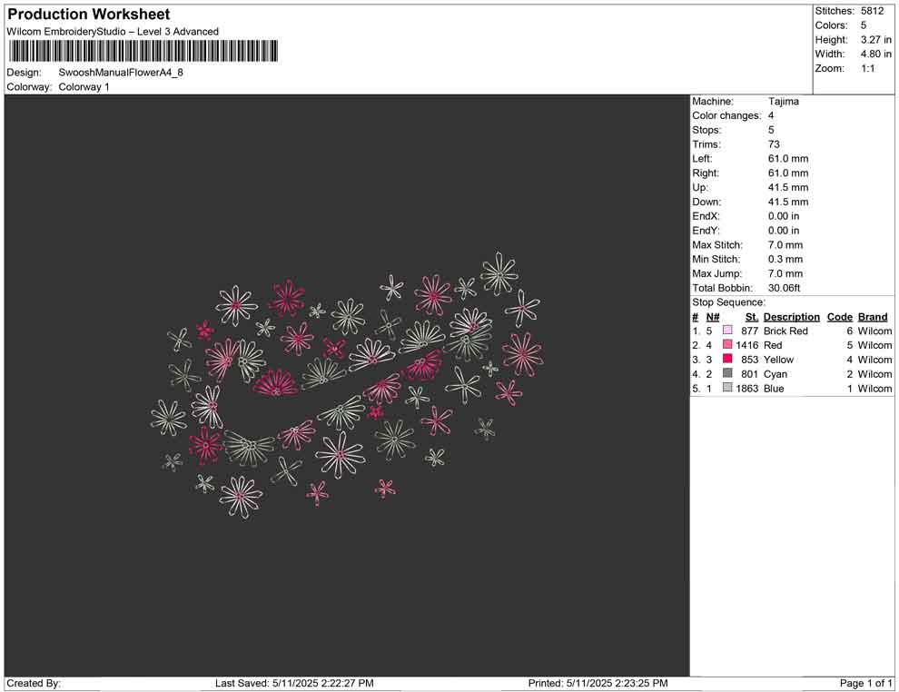 Swoosh Manual Flower A