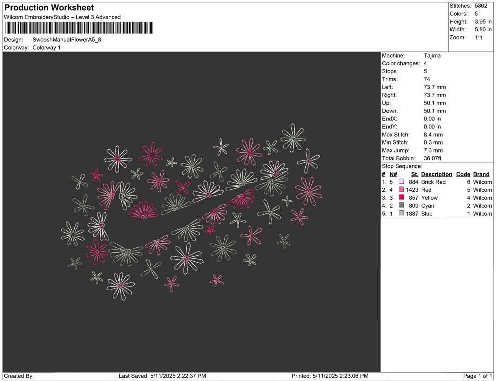 Swoosh Manual Flower A