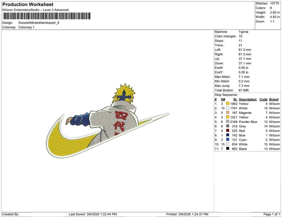 Swoosh Minato Namikaze