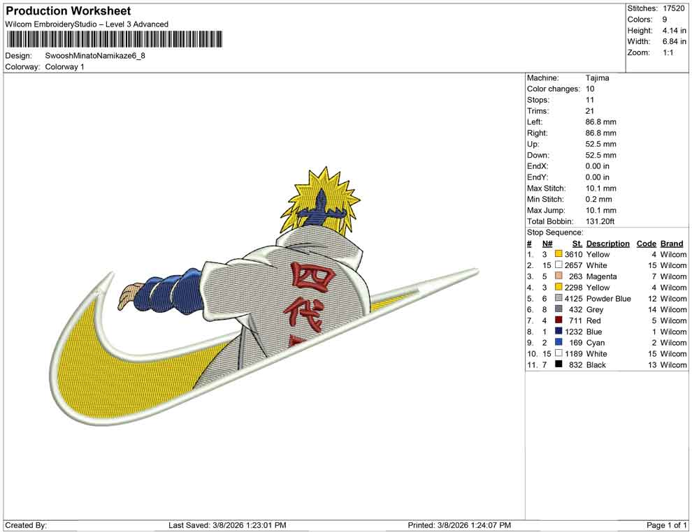 Swoosh Minato Namikaze