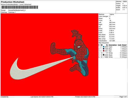 Swoosh Net Spiderman