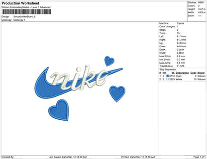 Swoosh Nike Blue