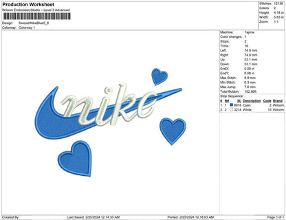 Swoosh Nike Blue