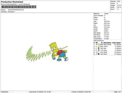 Swoosh Paint Simpson