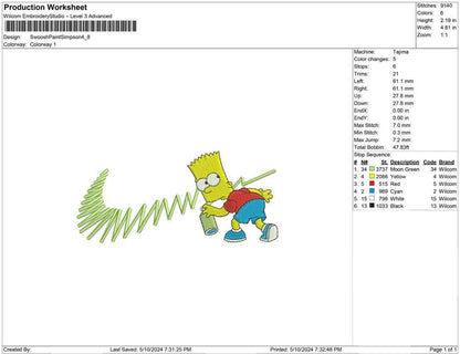 Swoosh Paint Simpson