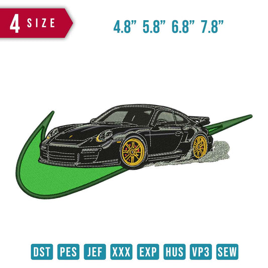 Swoosh Porsche Black gold