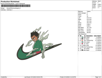 Swoosh Rocklee Angry