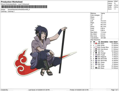 Swoosh Sasuke und Schlange