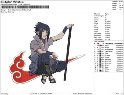 Swoosh Sasuke und Schlange