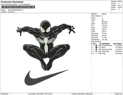 Swoosh Spider Black