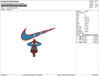 Swoosh-Spiderman