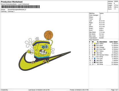 Swoosh Spongebob Basket