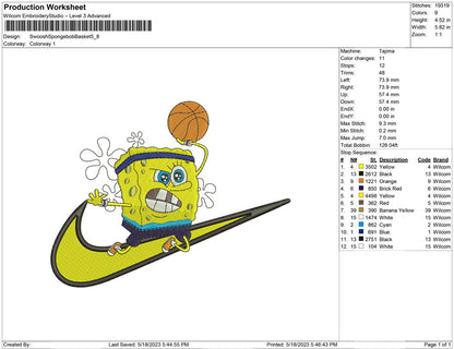 Swoosh Spongebob Basket