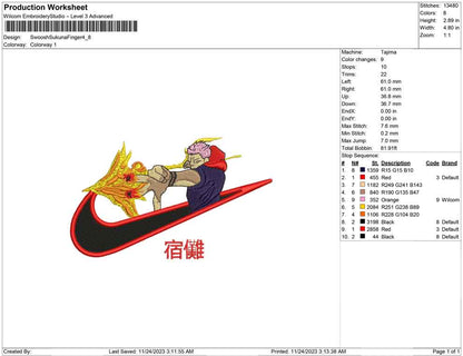 Swoosh Sukuna finger
