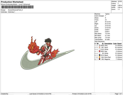 Swoosh Sukuna fire