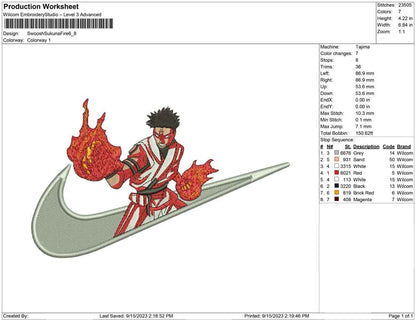 Swoosh Sukuna fire