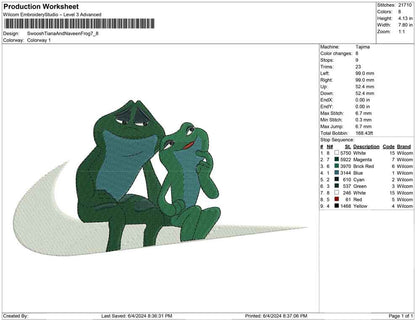 Swoosh Tiana And Naveen Frog
