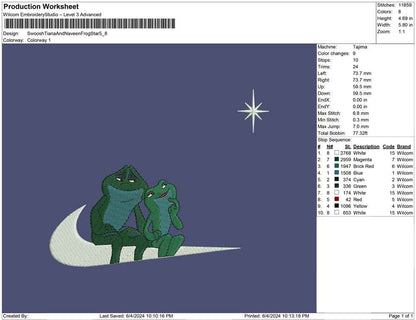 Swoosh Tiana And Naveen Frog