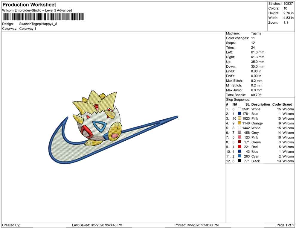 Swoosh Togepi Happy