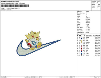 Swoosh Togepi Happy