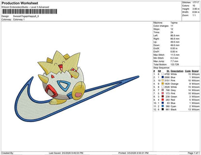 Swoosh Togepi Happy